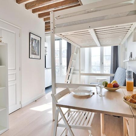 Stylish Mezzanine Studio In The Heart Of Paris 3F Eksteriør billede
