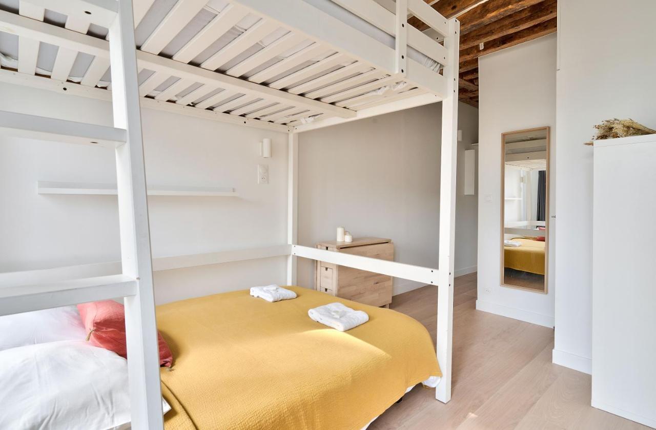 Stylish Mezzanine Studio In The Heart Of Paris 3F Eksteriør billede