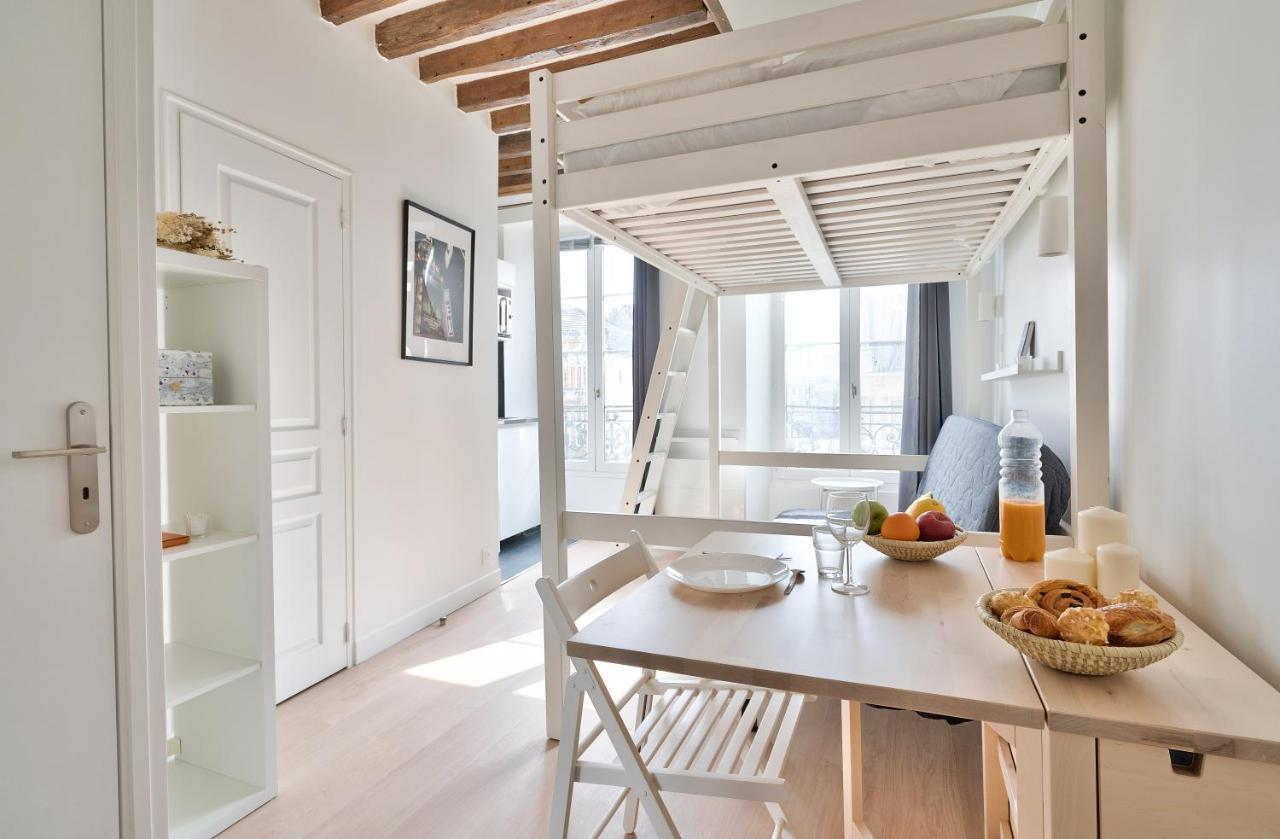 Stylish Mezzanine Studio In The Heart Of Paris 3F Eksteriør billede